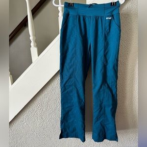Dark aqua blue scrub bottoms - size XXSP